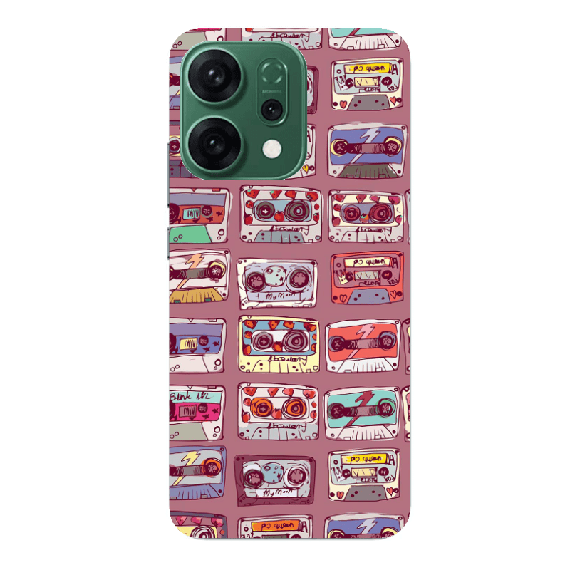 Oppo RENO 14 Cassttes Transparent Silicone TPU Θήκη