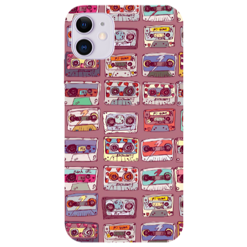 Apple iPhone 11  Cassttes Transparent Silicone TPU Θήκη