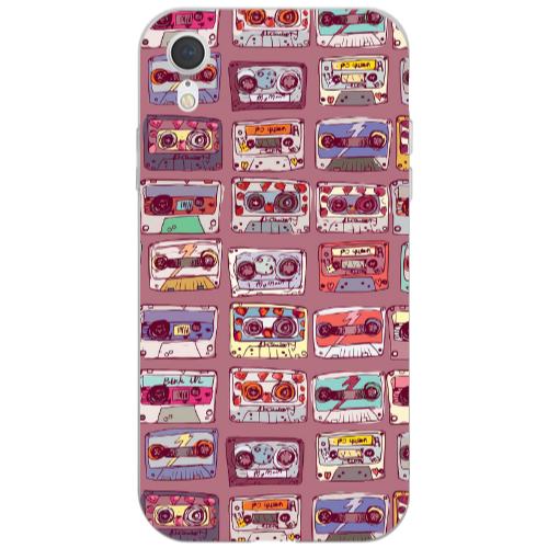 Apple iPhone Xr Cassttes Transparent Silicone TPU Θήκη