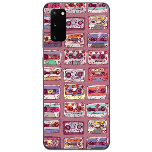 Samsung S20 Cassttes Transparent Silicone TPU Θήκη