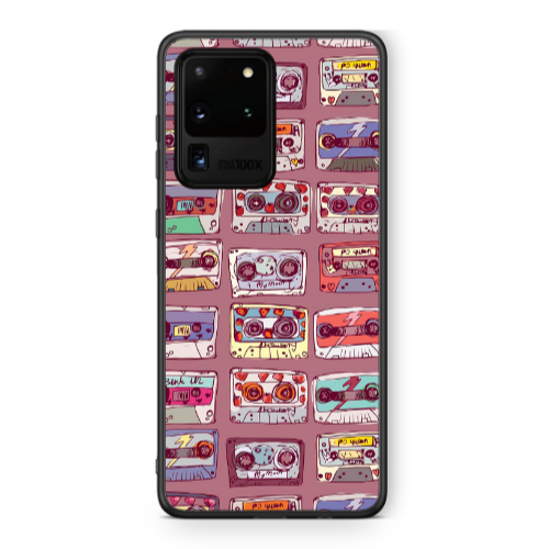 Samsung S20 Ultra Cassttes Black Glossy Θήκη