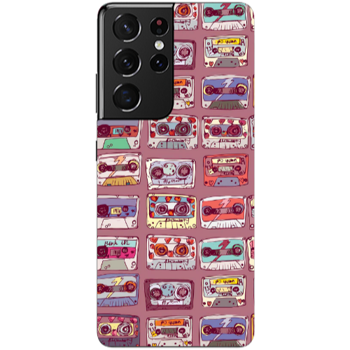 Samsung S21 Ultra Cassttes Transparent Silicone TPU Θήκη
