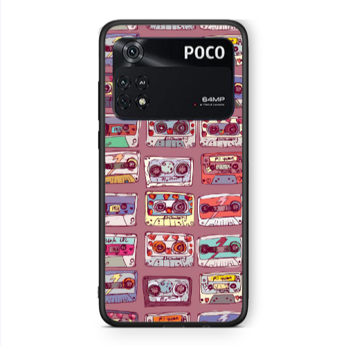 Xiaomi Poco M4 Pro 4G Cassttes Black Glossy Θήκη