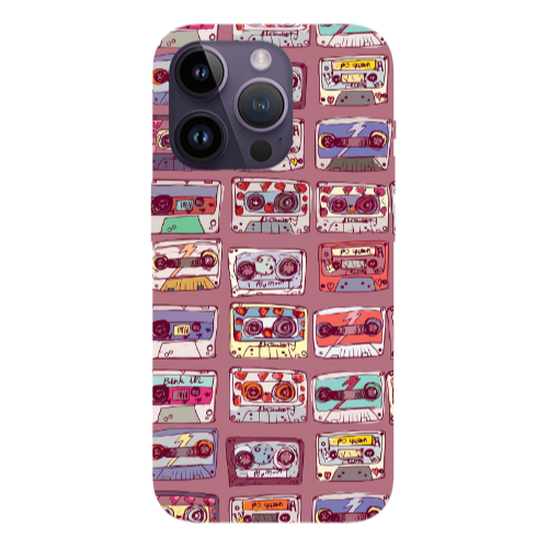 Apple iPhone 14 Pro Max Cassttes Transparent Silicone TPU Θήκη