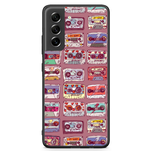 Samsung S21 FE Cassttes Black Glossy Θήκη