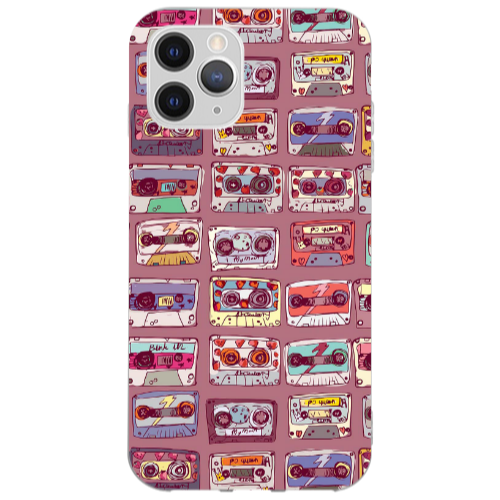 Apple iPhone 12 Pro Max Cassttes Transparent Silicone TPU Θήκη
