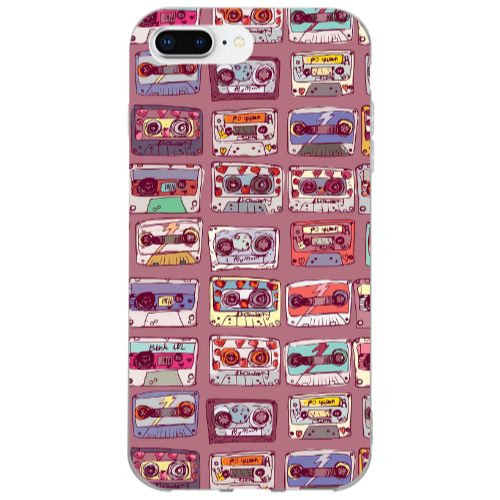 Apple iPhone 7 Plus Cassttes Transparent Silicone TPU Θήκη