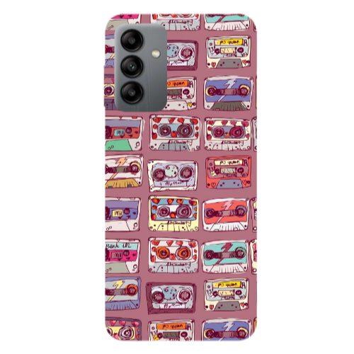 Samsung A04S Cassttes Transparent Silicone TPU Θήκη