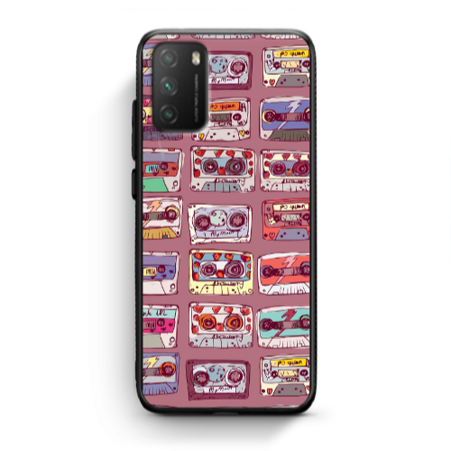 Xiaomi Poco M3 Cassttes Black Glossy Θήκη