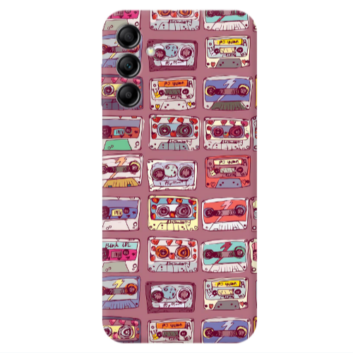 Samsung A24 Cassttes Transparent Silicone TPU Θήκη
