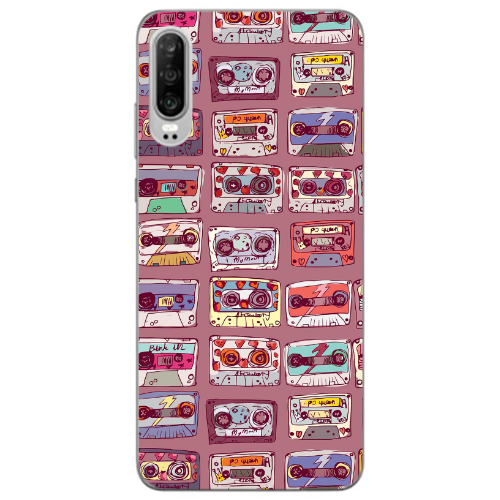 Huawei P30 Cassttes Transparent Silicone TPU Θήκη