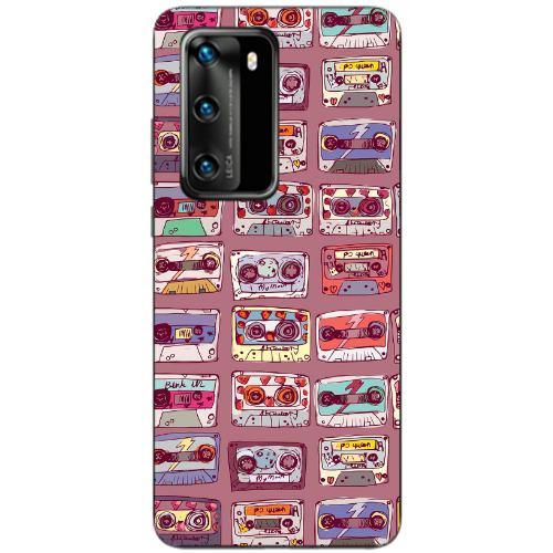 Huawei P40 Cassttes Transparent Silicone TPU Θήκη