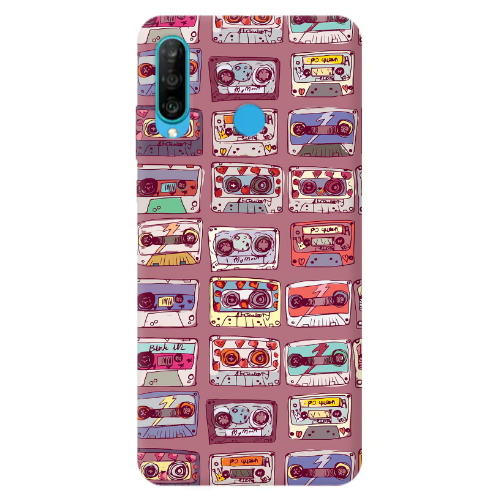 Huawei P30 Lite Cassttes Transparent Silicone TPU Θήκη