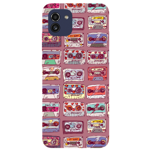 Samsung A03 Cassttes Transparent Silicone TPU Θήκη