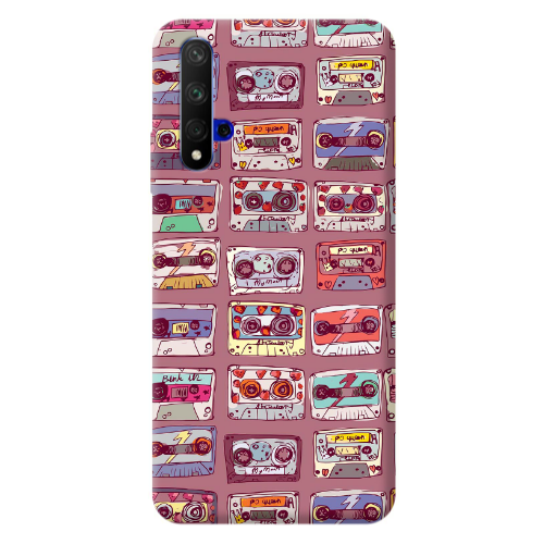 Huawei Nova 5 T Cassttes Transparent Silicone TPU Θήκη