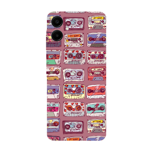 Samsung A06 Cassttes Transparent Silicone TPU Θήκη