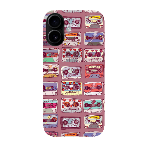 Apple Iphone 16 Cassttes Transparent Silicone TPU Θήκη