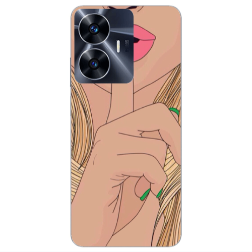 Realme Note 50 Shut up Transparent Silicone TPU Θήκη