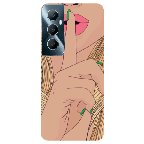 Realme C65 Shut up Transparent Silicone TPU Θήκη