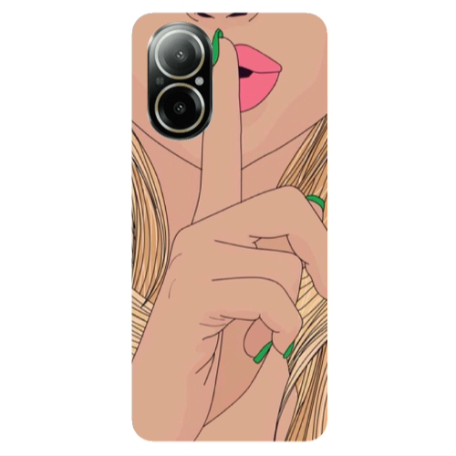 Realme C67 Shut up Transparent Silicone TPU Θήκη