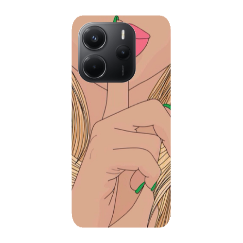 Xiaomi Redmi Note 14 Shut up Transparent Silicone TPU Θήκη