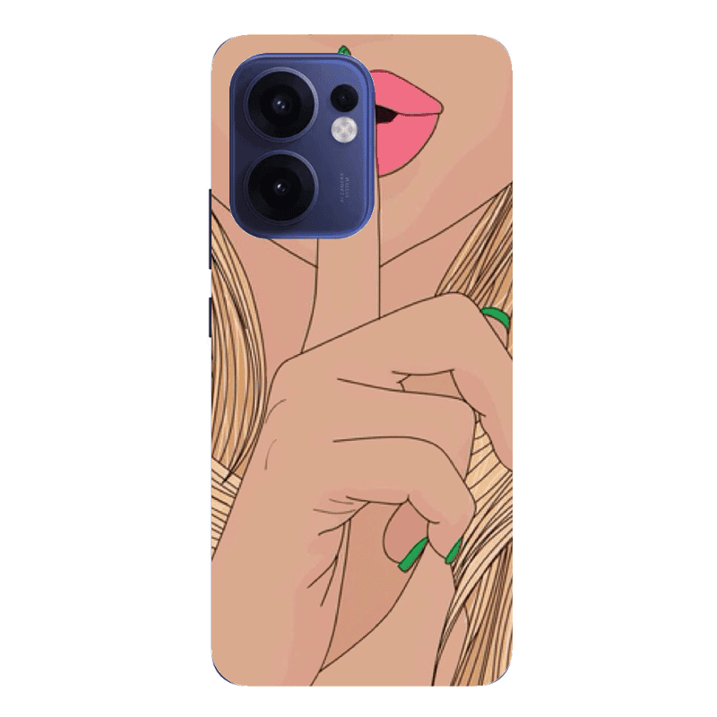 Oppo Reno13 FS Shut up Transparent Silicone TPU Θήκη