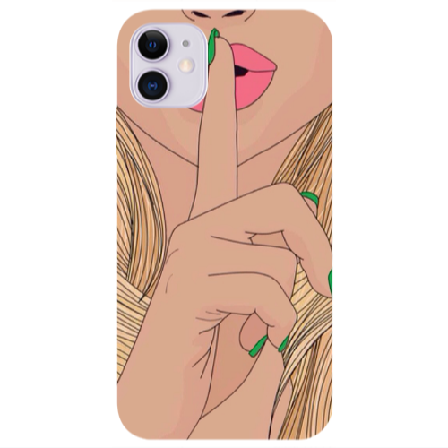 Apple iPhone 11  Shut up Transparent Silicone TPU Θήκη