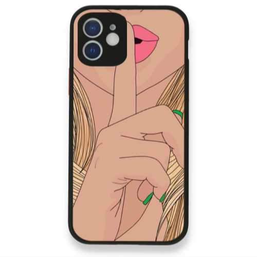 Apple iPhone 12 Shut up Black Glossy Θήκη