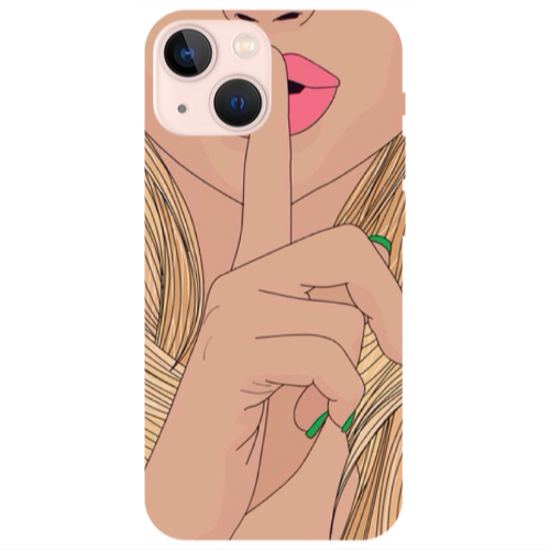 Apple iPhone 13 Shut up Transparent Silicone TPU Θήκη