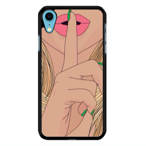 Apple iPhone Xr Shut up Black Glossy Θήκη
