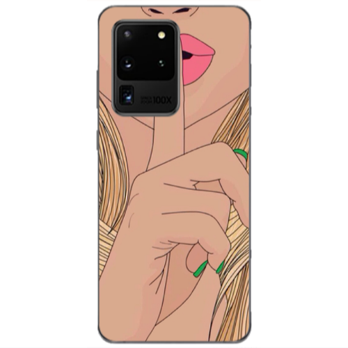 Samsung S20 Ultra Shut up Transparent Silicone TPU Θήκη