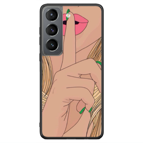 Samsung S21 Ultra Shut up Black Glossy Θήκη