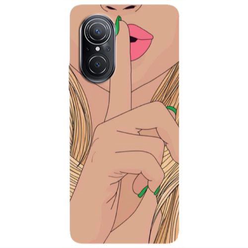 Huawei Nova 9 SE Shut up Transparent Silicone TPU Θήκη