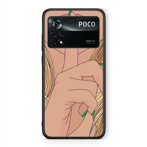 Xiaomi Poco X4 Pro Shut up Black Glossy Θήκη
