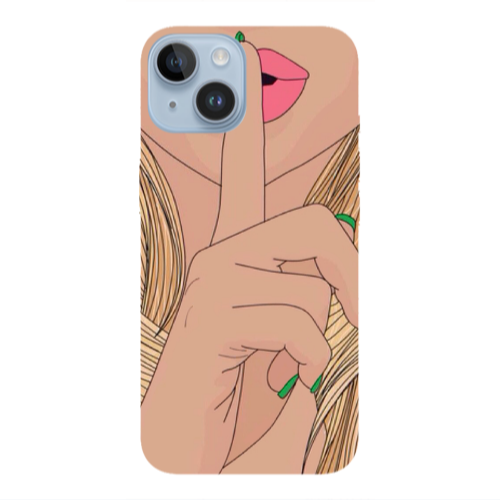 Apple iPhone 14  Shut up Transparent Silicone TPU Θήκη