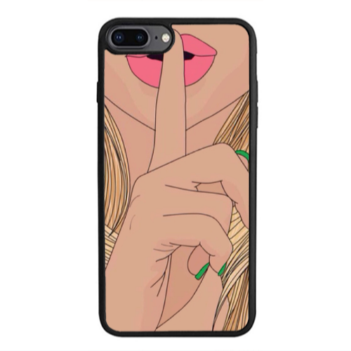Apple iPhone 7 Plus Shut up Black Glossy Θήκη