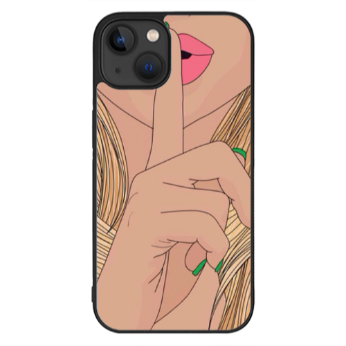 Apple iPhone 13 Mini Shut up Black Glossy Θήκη