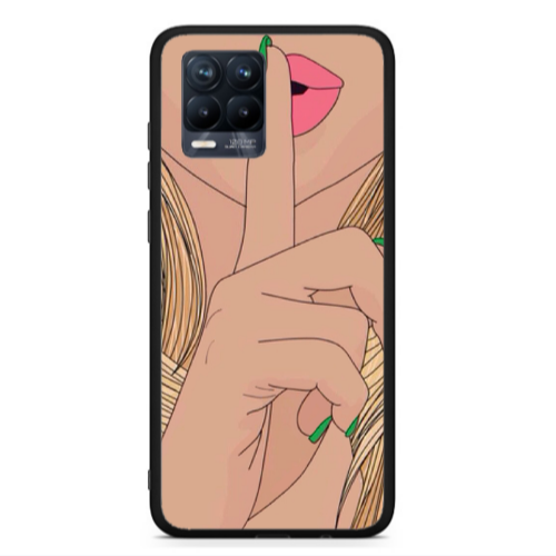 Realme 8  Shut up Black Glossy Θήκη