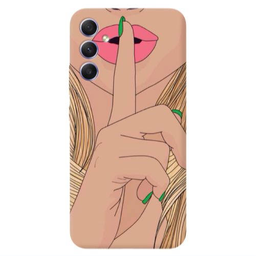 Samsung A34 Shut up Transparent Silicone TPU Θήκη
