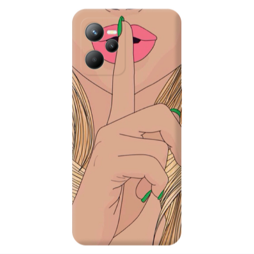 Realme C35 Shut up Transparent Silicone TPU Θήκη