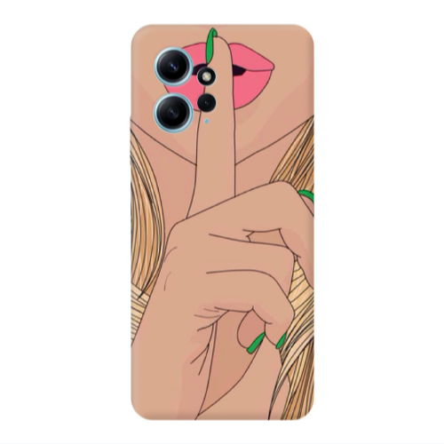 Xiaomi Redmi Note 12 4G Shut up Transparent Silicone TPU Θήκη