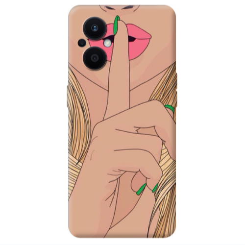 Oppo Reno 7 Lite Shut up Transparent Silicone TPU Θήκη