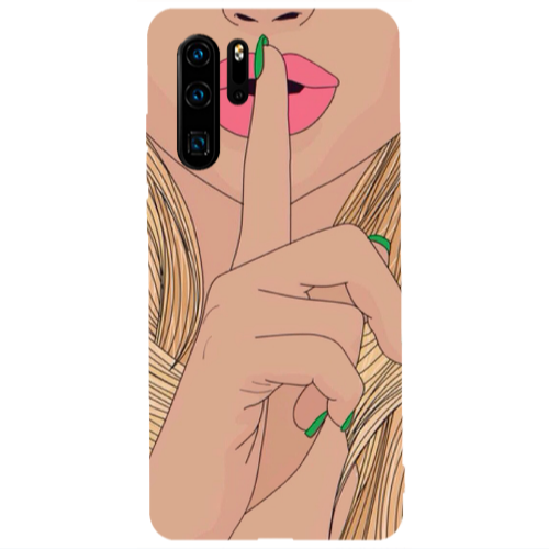 Huawei P30 Pro Shut up Transparent Silicone TPU Θήκη