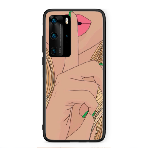 Huawei P40 Pro Shut up Black Glossy Θήκη