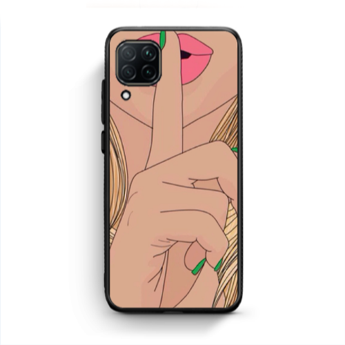 Huawei P40 Lite Shut up Black Glossy Θήκη