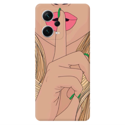 Xiaomi Redmi Note 12 5G Shut up Transparent Silicone TPU Θήκη
