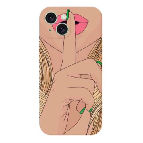 Apple iPhone 15 Plus Shut up Transparent Silicone TPU Θήκη