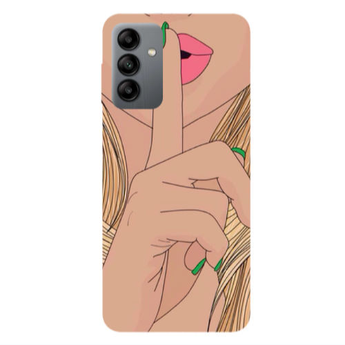 Samsung A13 5G Shut up Transparent Silicone TPU Θήκη