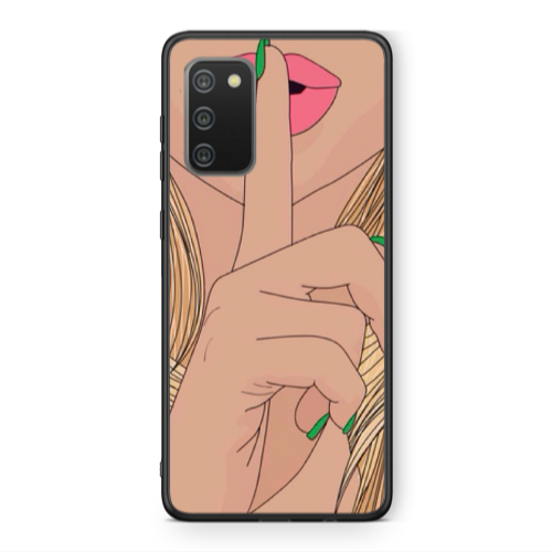 Samsung A02s Shut up Black Glossy Θήκη