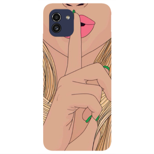 Samsung A03 Shut up Transparent Silicone TPU Θήκη